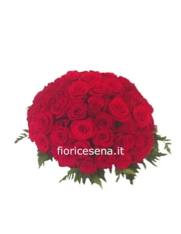 Centrotavola di rose rosse
