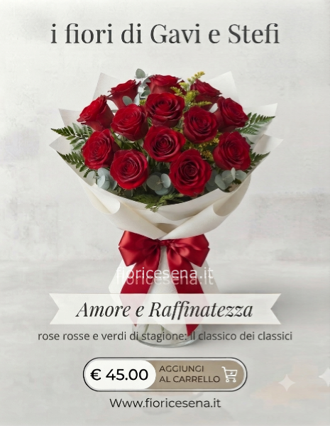 Bouquet di rose rosse