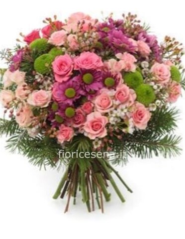 bouquet colori pastello