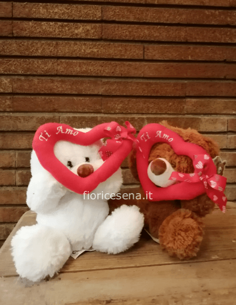 Peluche orsetto con cuore