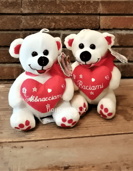 Peluche orsetto Baciami/abbracciami