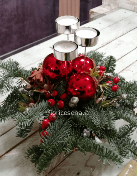 Centrotavola con candele