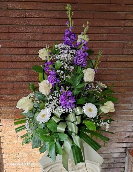 cesto fiorito piccolo cm 70